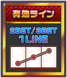 【有効ライン】2BET / 3BET 1LINE