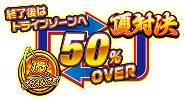 [頂対決] 50％OVER → [慶志郎チャンス] 終了後はドライブゾーンへ