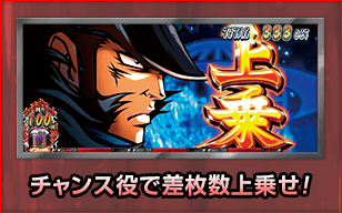 チャンス役で差枚数上乗せ!