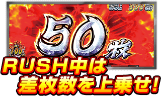 RUSH中は差枚数を上乗せ!