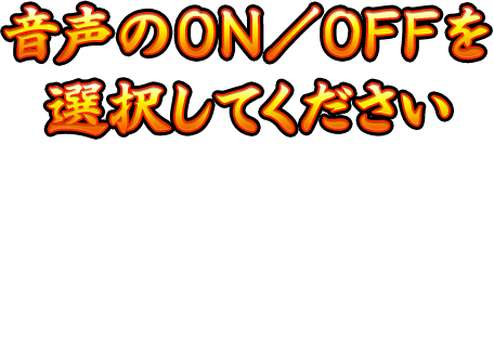 音声のON・OFFを選択してください